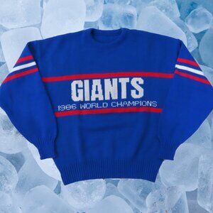 Vintage 1980’s Retro Vintage New York Giants Cliff Engle Sweater Size Small
